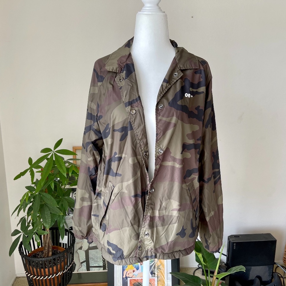 OBEY Camo Windbreaker Size M